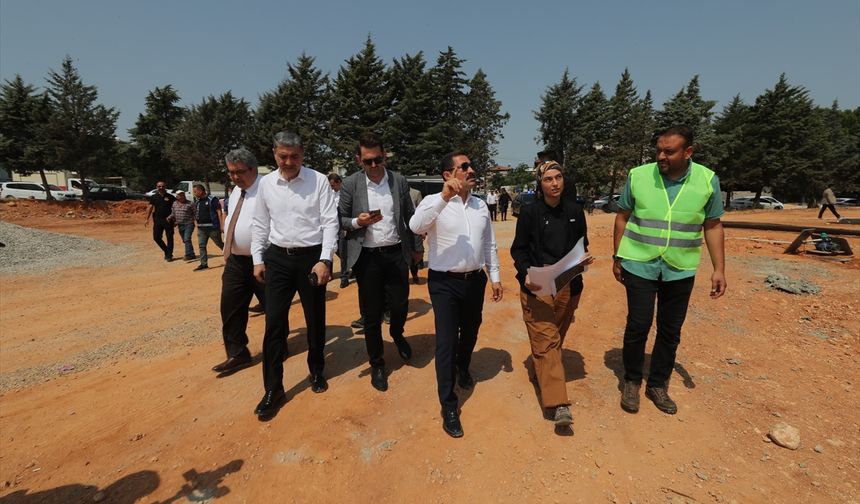 Vali Masatlı, yapımı süren sağlık merkezleri ile halk kütüphanesini inceledi