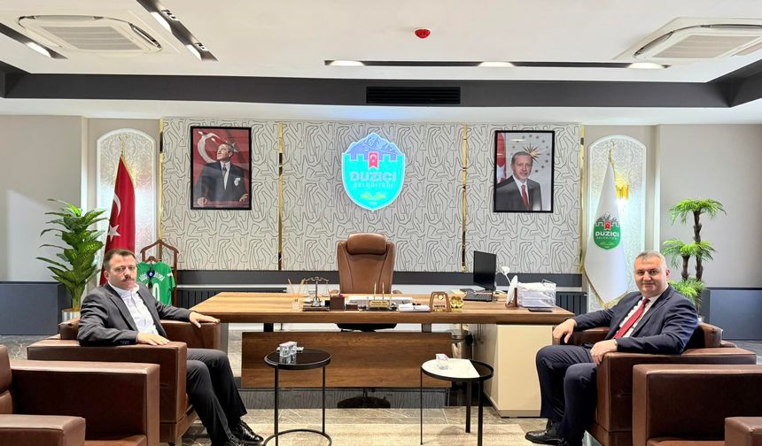 Başkan İba ve Kaymakam Yurdagül Bir Araya Geldi