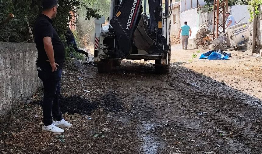 Hasanbeyli’de Çatalbaşlar Sokakı Beton Yola Kavuştu