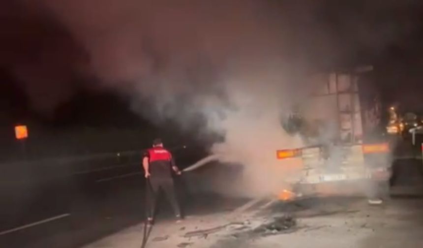 Osmaniye'de  Tanker Yangını: 1 Yaralı