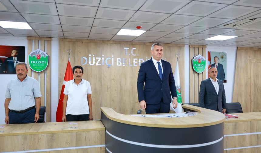 Düziçi Meclisi Yeni Binada Toplandı