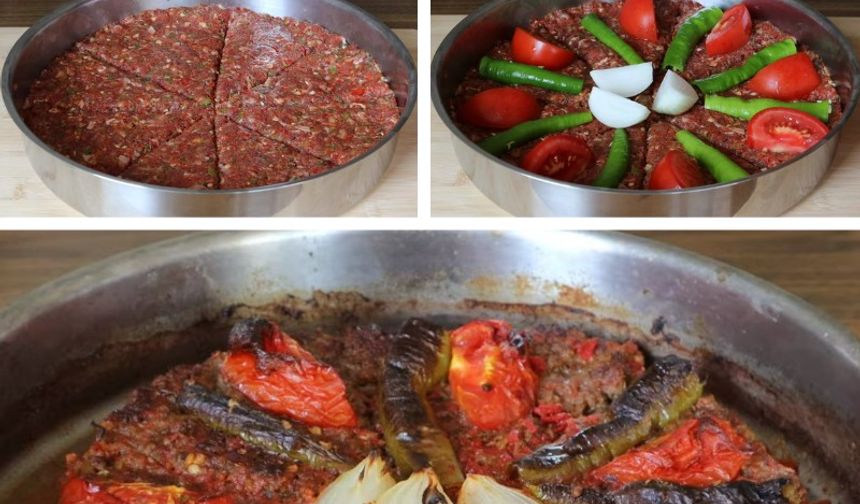 Hatay Usulü Tepsi Kebabı Göz Dolduruyor