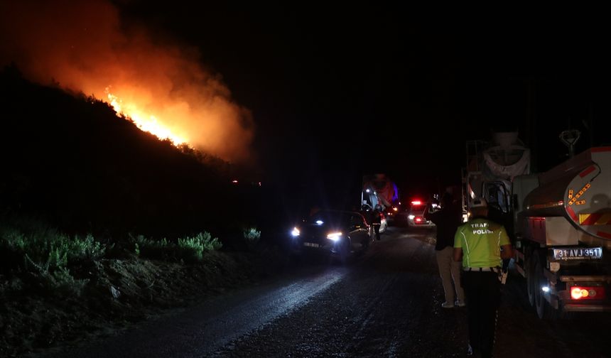Hatay Yayladağı'nda orman yangını çıktı