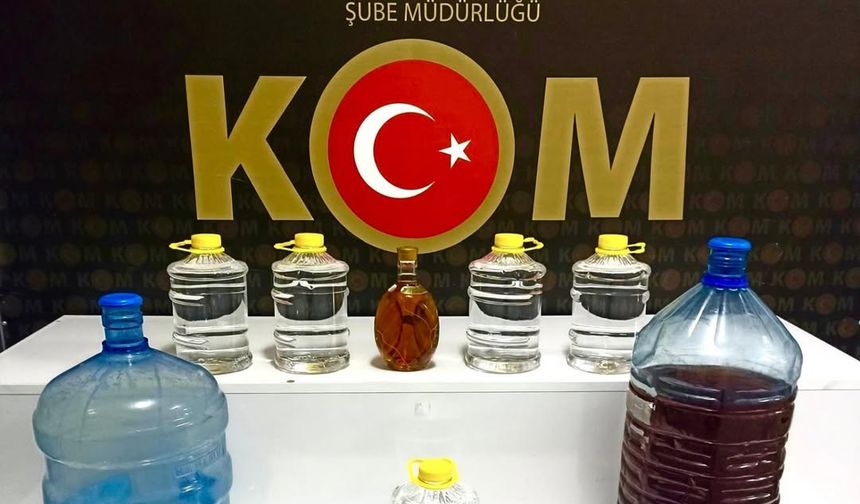 Isparta’da kaçak ve sahte alkol ele geçirildi