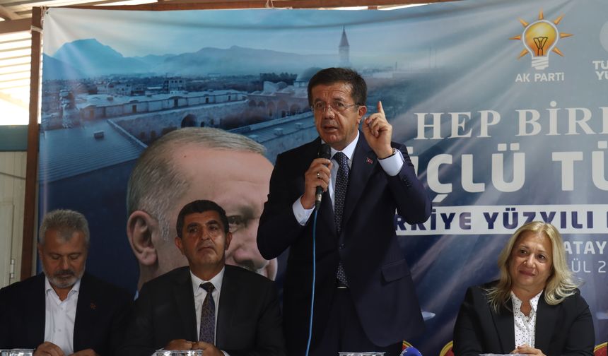 AK Parti Genel Başkan Yardımcısı Zeybekci, Hatay'da konuştu: