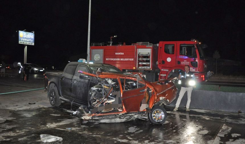 Manisa Salihli’de Katliam Gibi Kaza 5 Ölü, 6 Yaralı