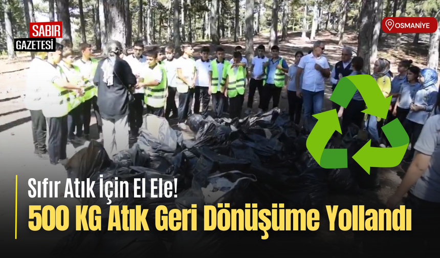 Osmaniye’de Öğrencilerden Sıfır Atık Desteği