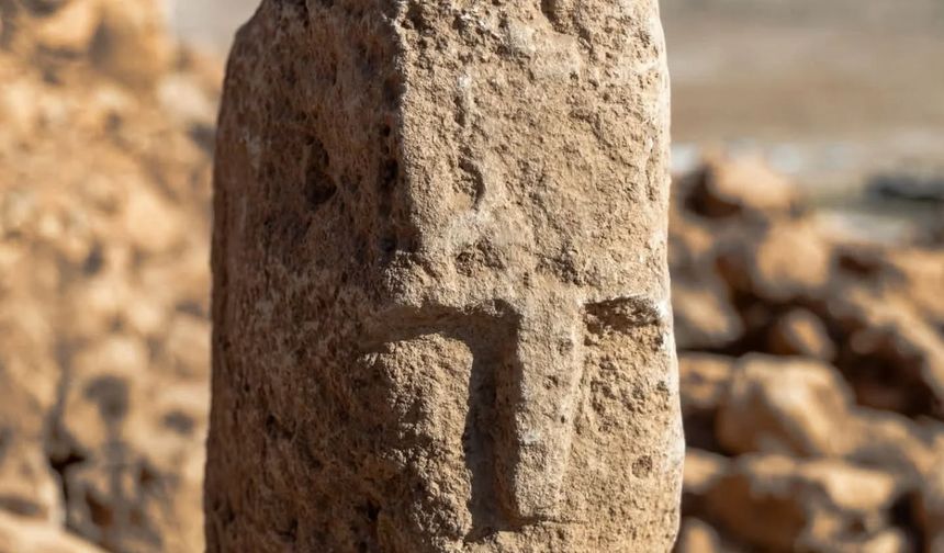 Karahantepe’de İnsan Yüzlü Dikili Taş Bulundu