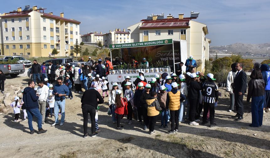Van ve çevre illerde binlerce fidan toprakla buluşturuldu