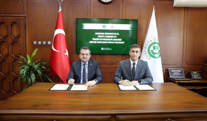 Adana'da 'Okulum Renklensin' projesinin protokolü imzalandı