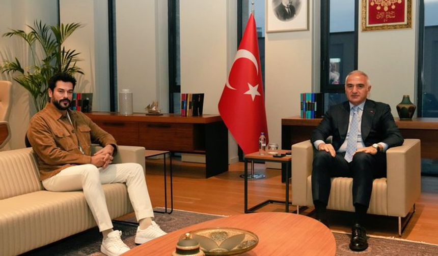 Bakan Ersoy ve Burak Özçivit’ten Sürpriz Buluşma!