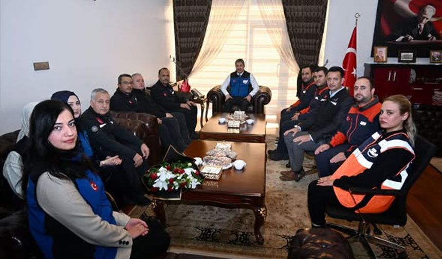 AFAD Personelini Makamında Ağırladı!