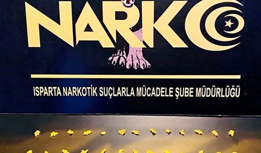 Isparta'da uyuşturucu operasyonlarında 2 zanlı yakalandı