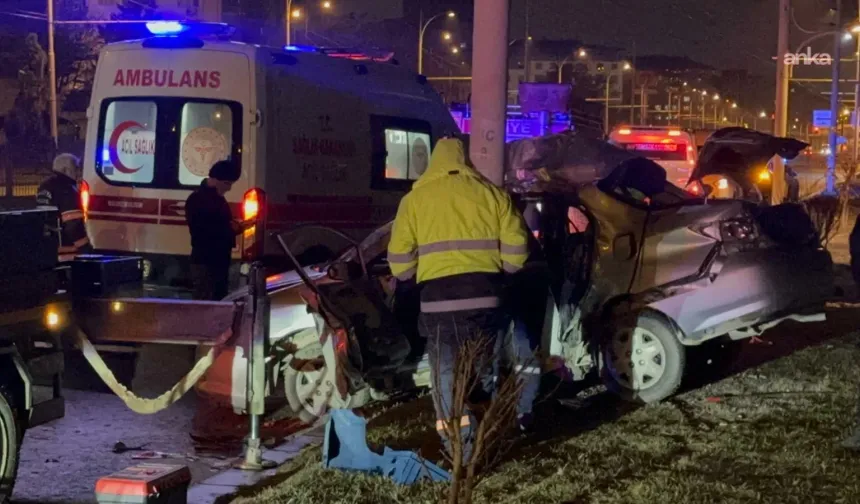 Malatya-Elazığ Yolunda Trafik Kazası 1 Ölü 1 Yaralı