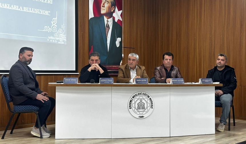 Mersin'de 'Ustalar Çıraklarla Buluşuyor' etkinliği yapıldı