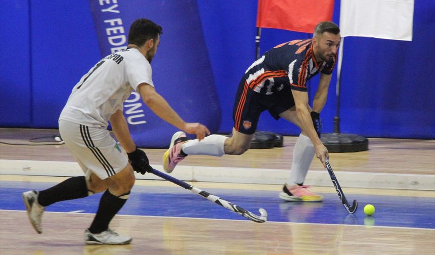 Salon Hokeyi Erkekler Süper Lig maçları Alanya'da yapıldı