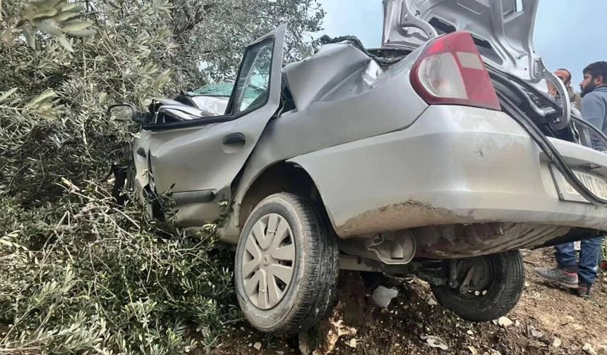 Altınözü Çetenli’de Otomobil Tarlaya Uçtu 1 Yaralı