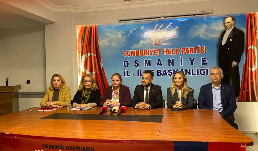 CHP Osmaniye Deprem ve Sorunları Raporladı