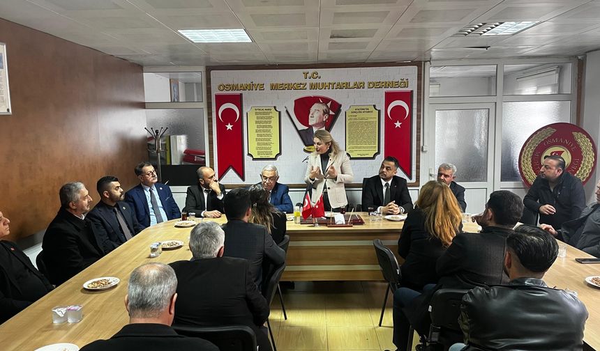 CHP Osmaniye Sahada Esnaf ve Muhtarlarla Buluşma