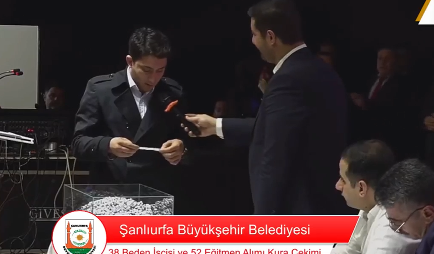 SON DAKİKA Şanlıurfa Belediyesi Kura Heyecanı
