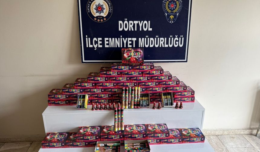 Hatay'da polis, piroteknik maddelere yönelik denetim yaptı