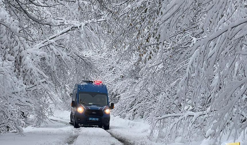 Jandarma Zorlu Kışta Görev Başında