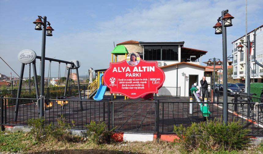 Kartalkaya'daki otel yangınında ölen Alya'nın adı Soma'da parka verildi