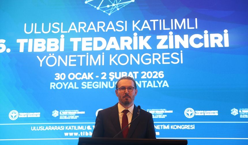 Sağlık Bakan Yardımcısı Birinci, Tıbbi Tedarik Zinciri Yönetimi Kongresi'nde konuştu: