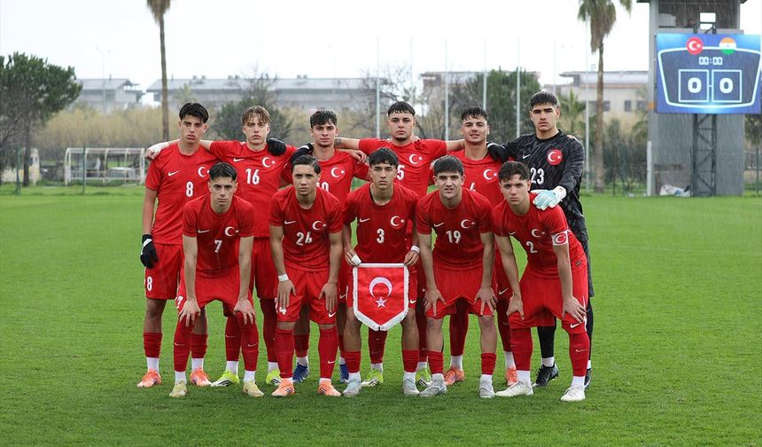 17 Yaş Altı Milli Futbol Takımı, hazırlık maçında Hindistan'ı 1-0 yendi