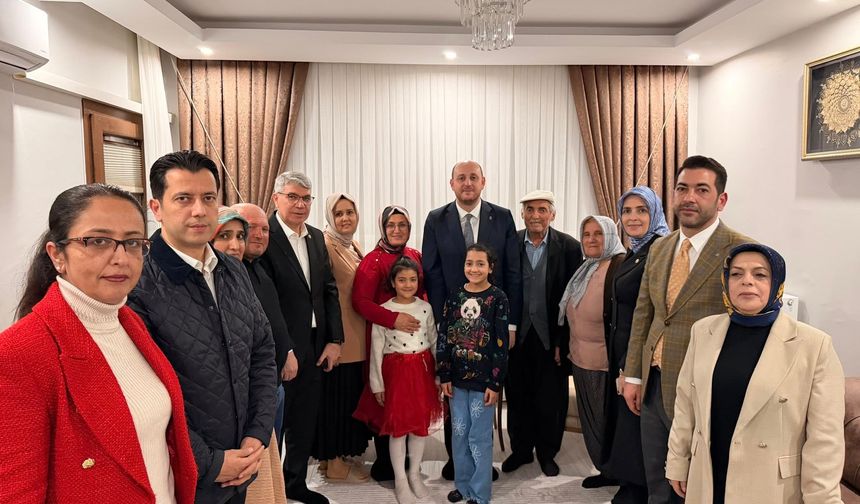 Büyükgümüş’ten Depremzede Aileye Ziyaret
