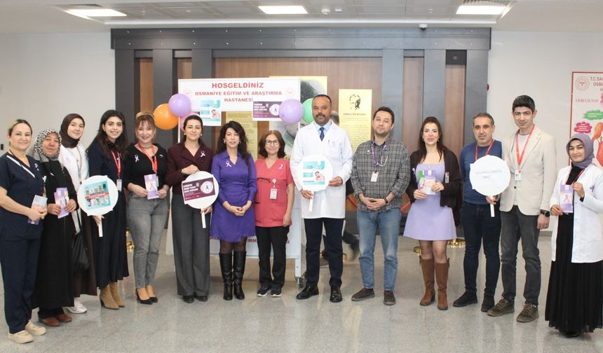 Osmaniye Eğitim ve Araştırma Hastanesinde 04 Şubat Dünya Kanser Günü Farkındalığı