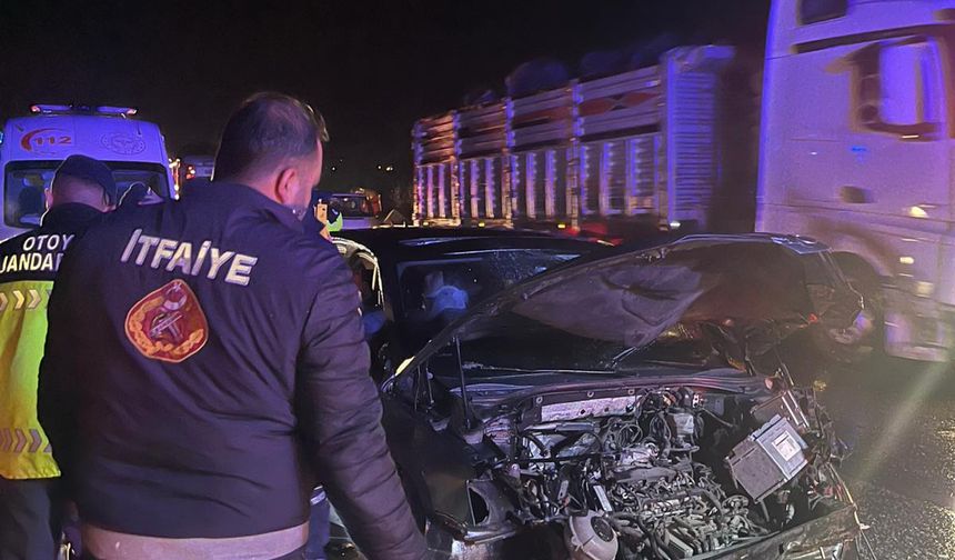 Osmaniye Yolu’nda Bariyer Kazası 3 Yaralı