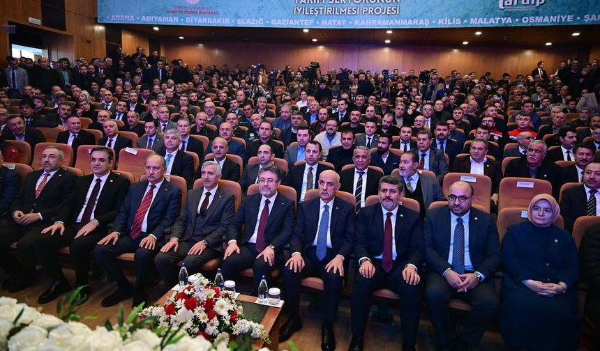 Tarım ve Orman Bakanı Yumaklı, Kahramanmaraş'ta TARDİP Projesi'nin tanıtım programında konuştu: