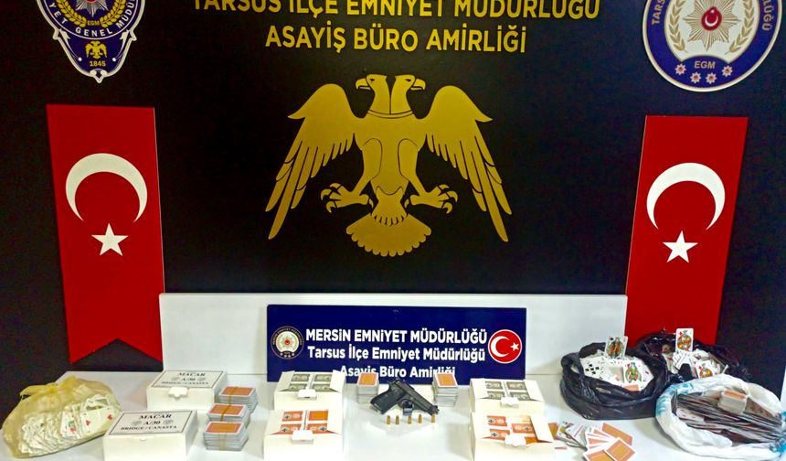 Tarsus'ta kumar oynatan 6 kişi hakkında adli işlem yapıldı