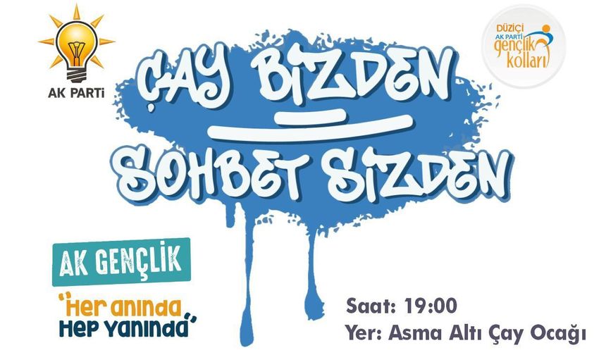 “Çay Bizden, Sohbet Sizden” Etkinliği Bu Akşam Düzenleniyor