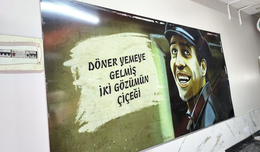 Dönercide Kemal Sunal Repliği Görenleri Gülümsetiyor