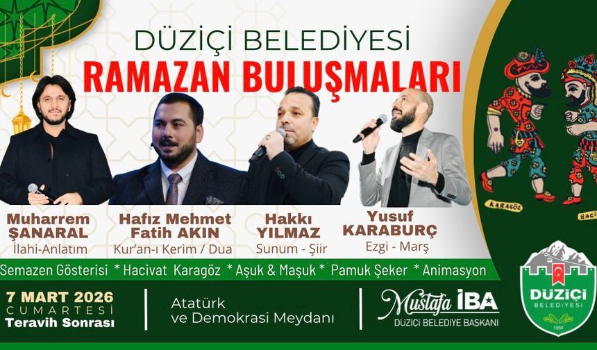 Düziçi’de Ramazan Buluşmaları Başlıyor