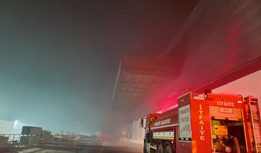 GÜNCELLEME - Osmaniye'de piliç kesimhanesinde çıkan yangına müdahale ediliyor