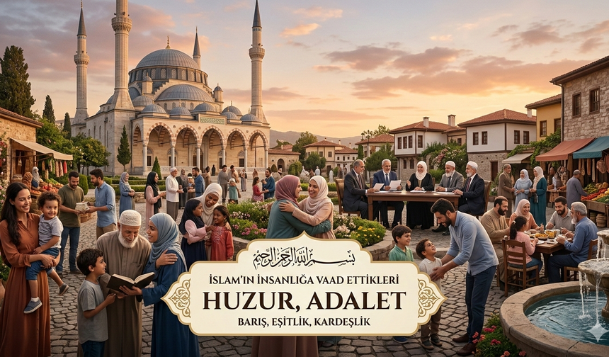 İSLAM'IN İNSANLIĞA VAAD ETTİKLERİ: HUZUR, ADALET