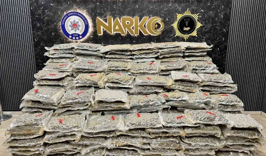 Küçükçekmece'de nefes kesen uyuşturucu operasyonu: 527 kilo uyuşturucu ele geçirildi