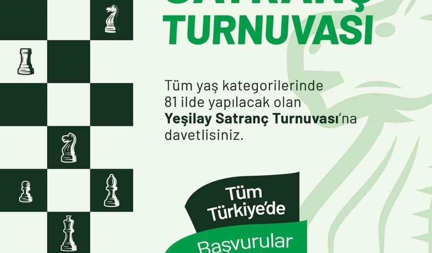 Niğde'de Yeşilay Haftası Satranç Turnuvası için başvurular başladı
