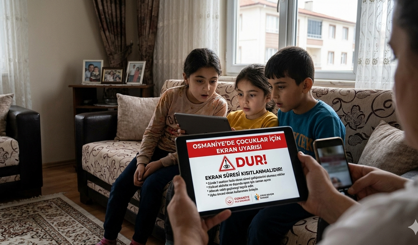 Osmaniye’de Çocuklar İçin Ekran Uyarısı