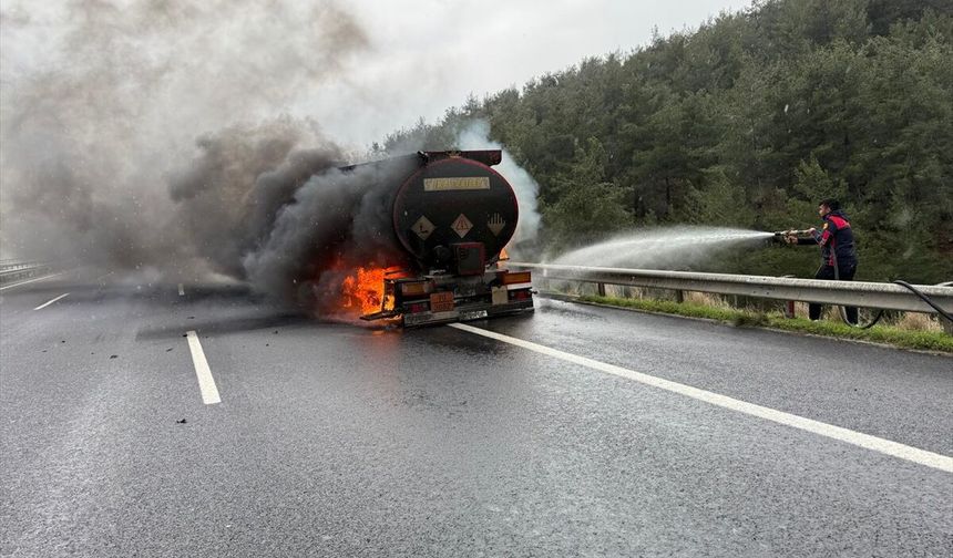 Osmaniye'de tankerde çıkan yangın söndürüldü