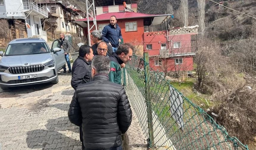 Saimbeyli'de dere ıslahı çalışmaları için saha incelemeleri gerçekleştirildi