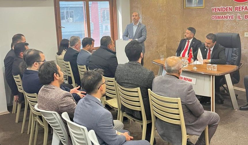 Yeniden Refahtan Osmaniye’de Mart Ayı İl Divan Toplantısı