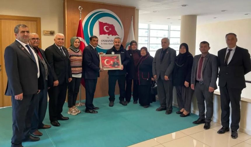 Osmaniye’de Anlamlı Ziyaret: Şehit Aileleri Derneği Özel İdare’de