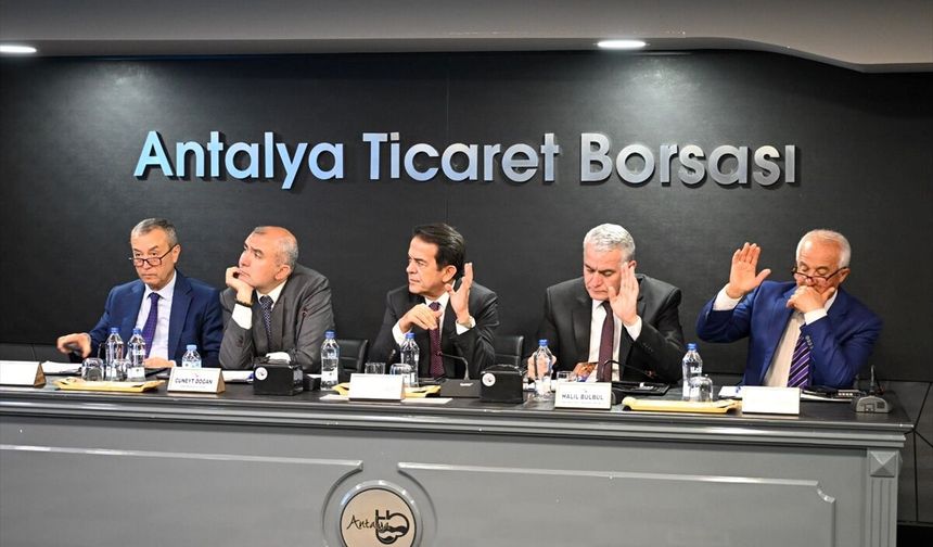 Antalya Ticaret Borsası nisan ayı meclis toplantısı yapıldı