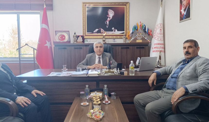 Yerel Yöneticilerden Eğitim Müdürlüğüne Ziyaret