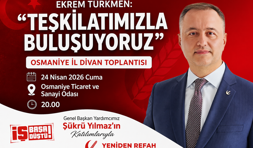 Yeniden Refah Partisi  İl Divan Toplantısı  yapacak