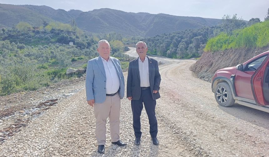 Çotlu Köyü Çevre Yolunda Çalışmalar Devam Ediyor